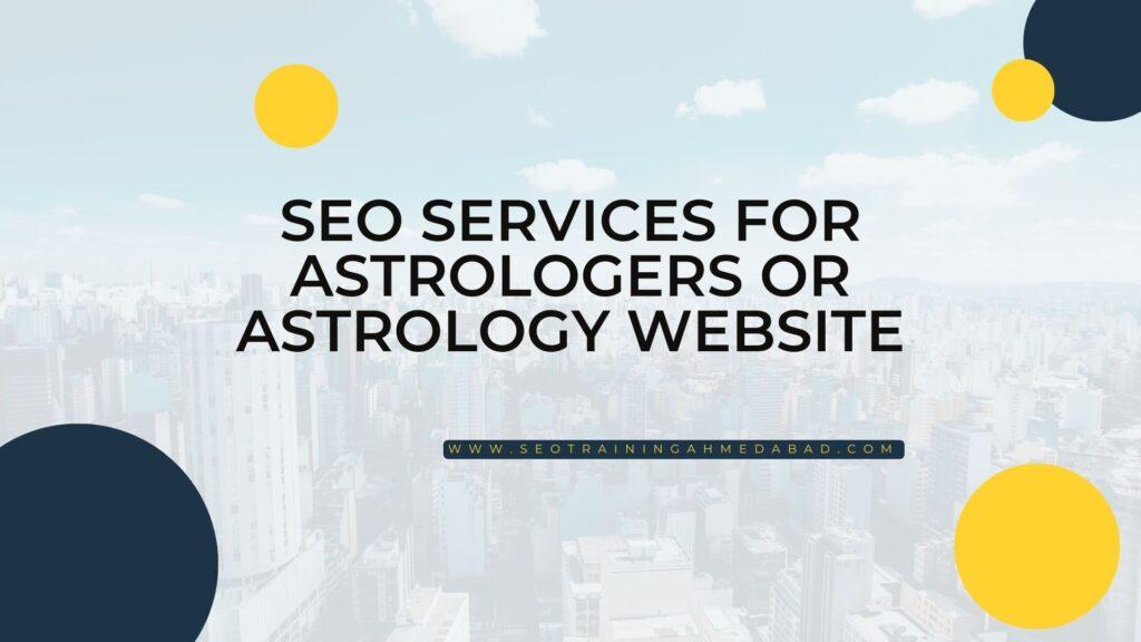 SEO For Astrology Website