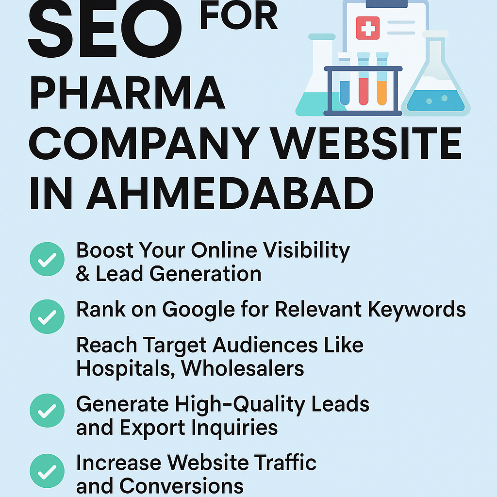 SEO for Pharma Company Website in Ahmedabad
